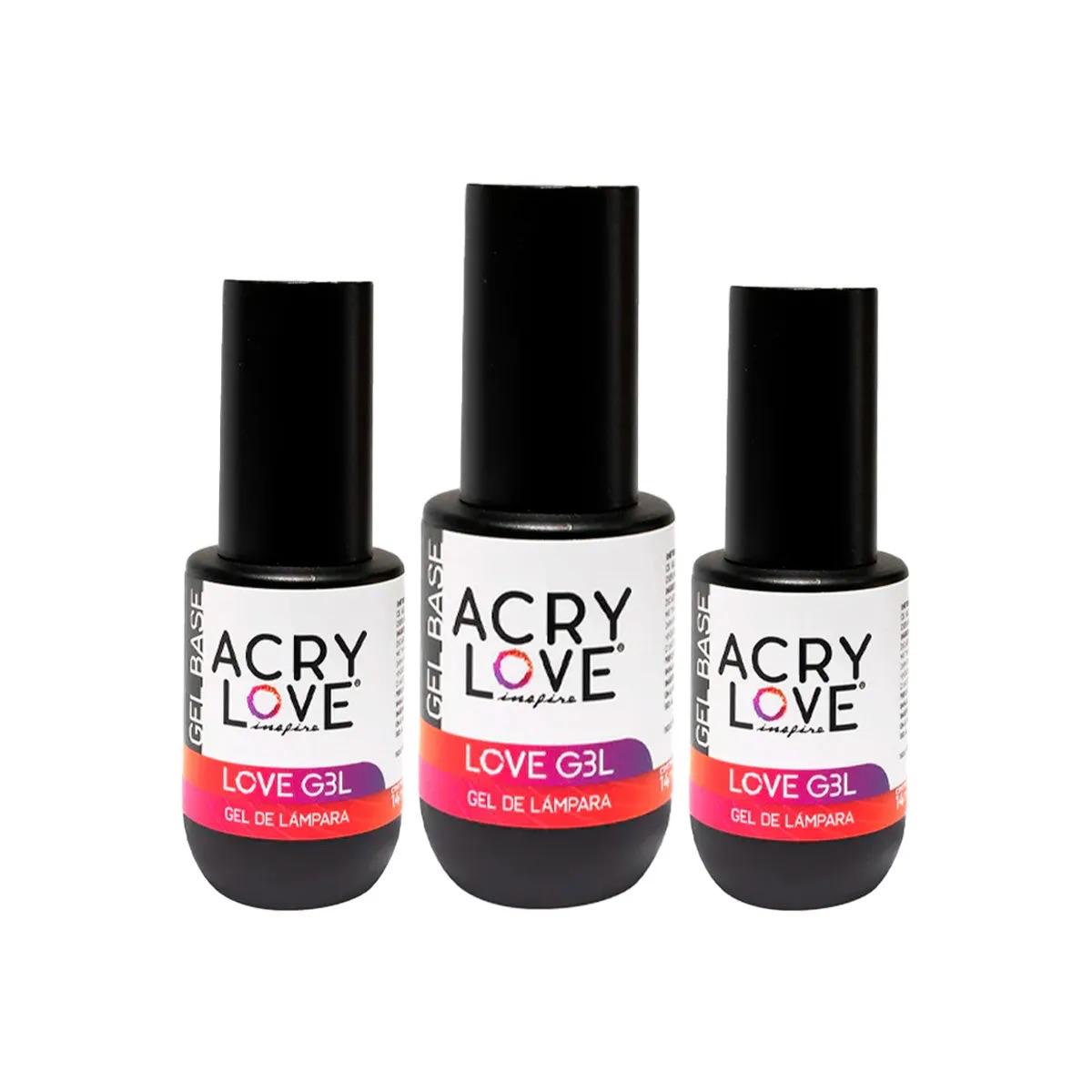 Acry Love Love G3L Gel Base de Lámpara