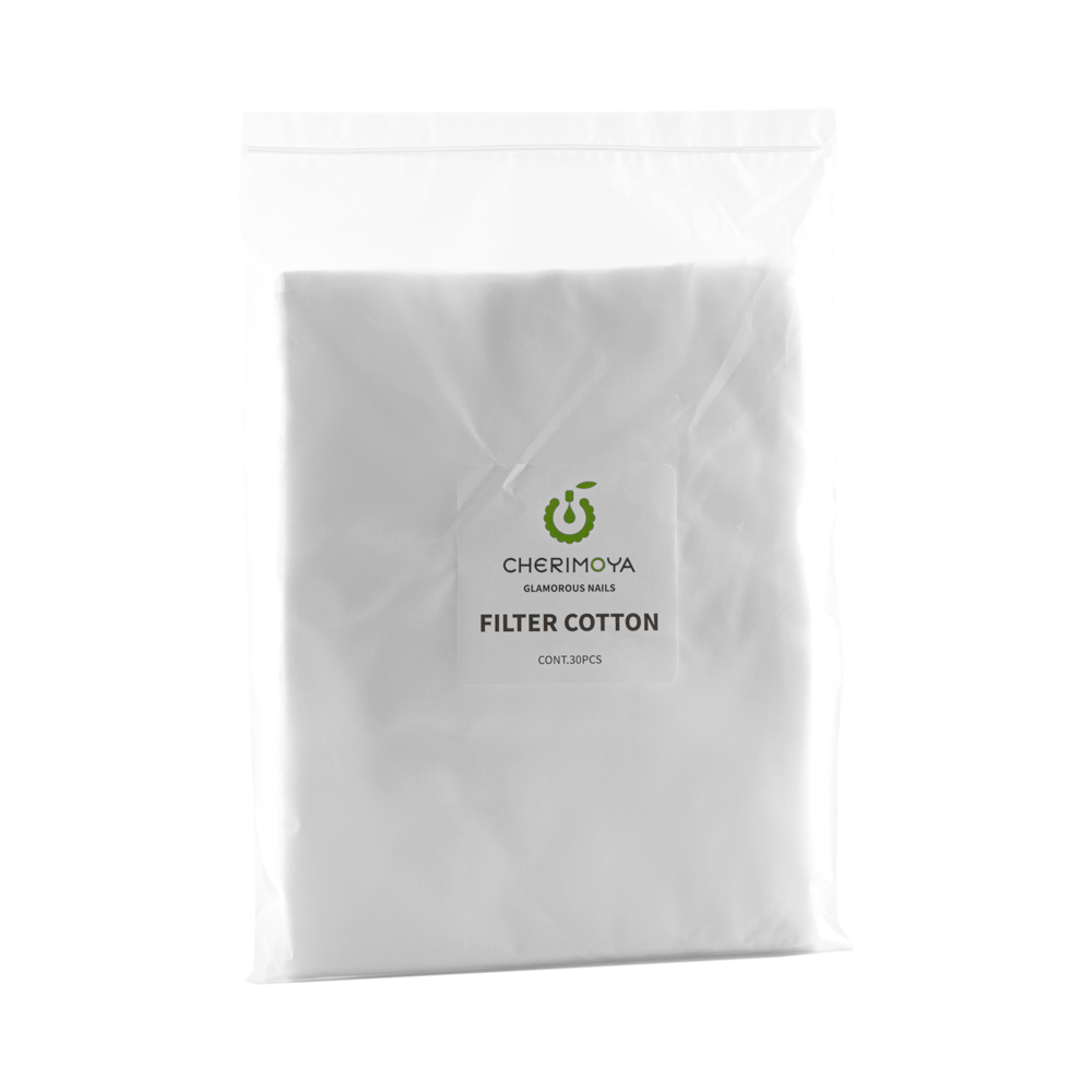 Cherimoya Filter Cotton 30 pcs para aspiradora de uñas