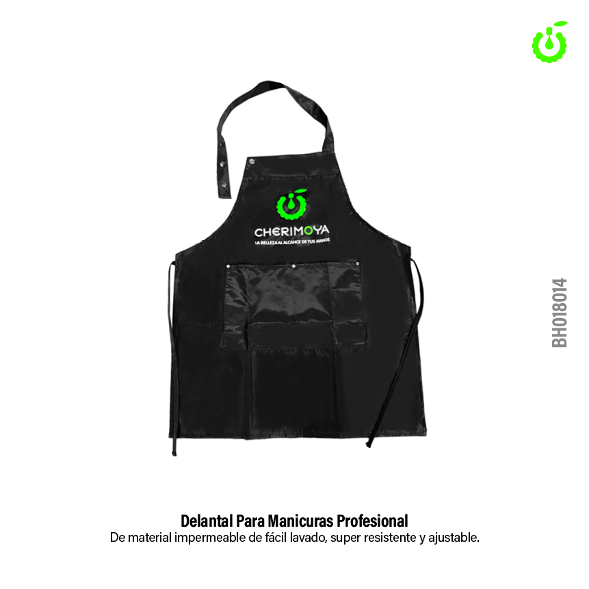 Mandil Profesional Cherimoya Max Makeup - Negro