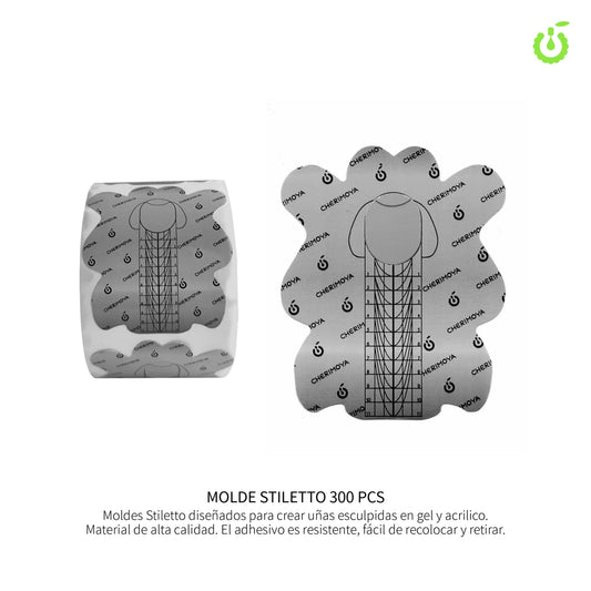Molde Stiletto para Esculpir Uñas Cherimoya x300 pcs