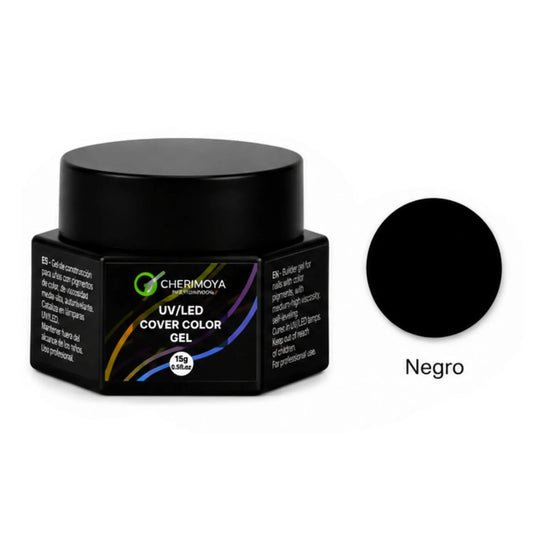 UV/LED Paint gel  Color Cherimoya Negro 15g