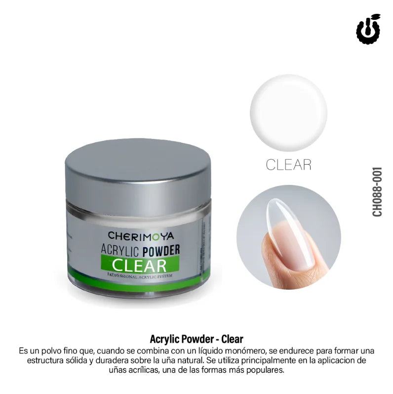 Acrylic Powder Clear Cherimoya / Polvo Acrílico Transparente