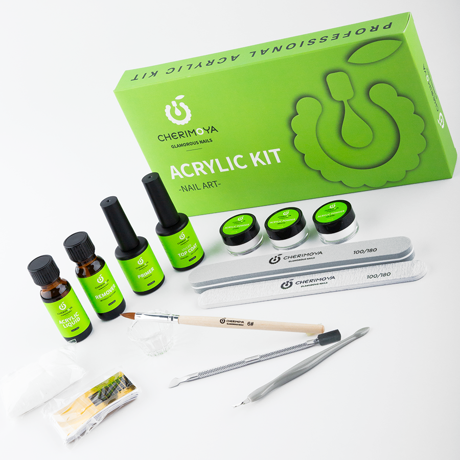 Kit Acrílico Profesional Cherimoya Glamorous Nails - Acrylic Kit Nail Art