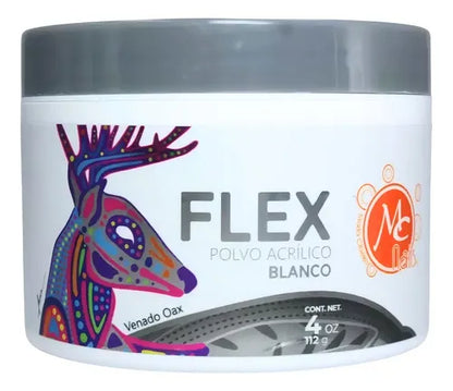 FLEX POLVO ACRILICO BLANCO MC NAILS