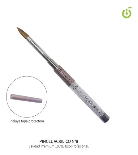 Pincel Acrílico kolinsky  Cherimoya No.8 - Acrylic Brush Premium