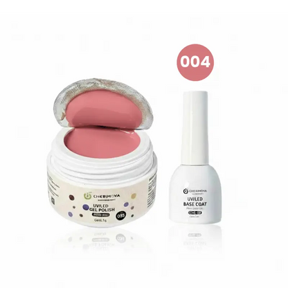 Kit UV/LED Gel Polish + Base Coat Cherimoya  - Poke Smash