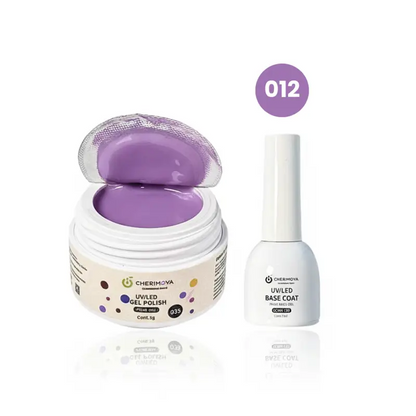 Kit UV/LED Gel Polish + Base Coat Cherimoya  - Poke Smash