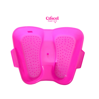 Tina de Pedicure Plastico Colores Negro o Fucsia con puntos masajeadores