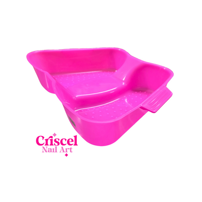 Tina de Pedicure Plastico Colores Negro o Fucsia con puntos masajeadores